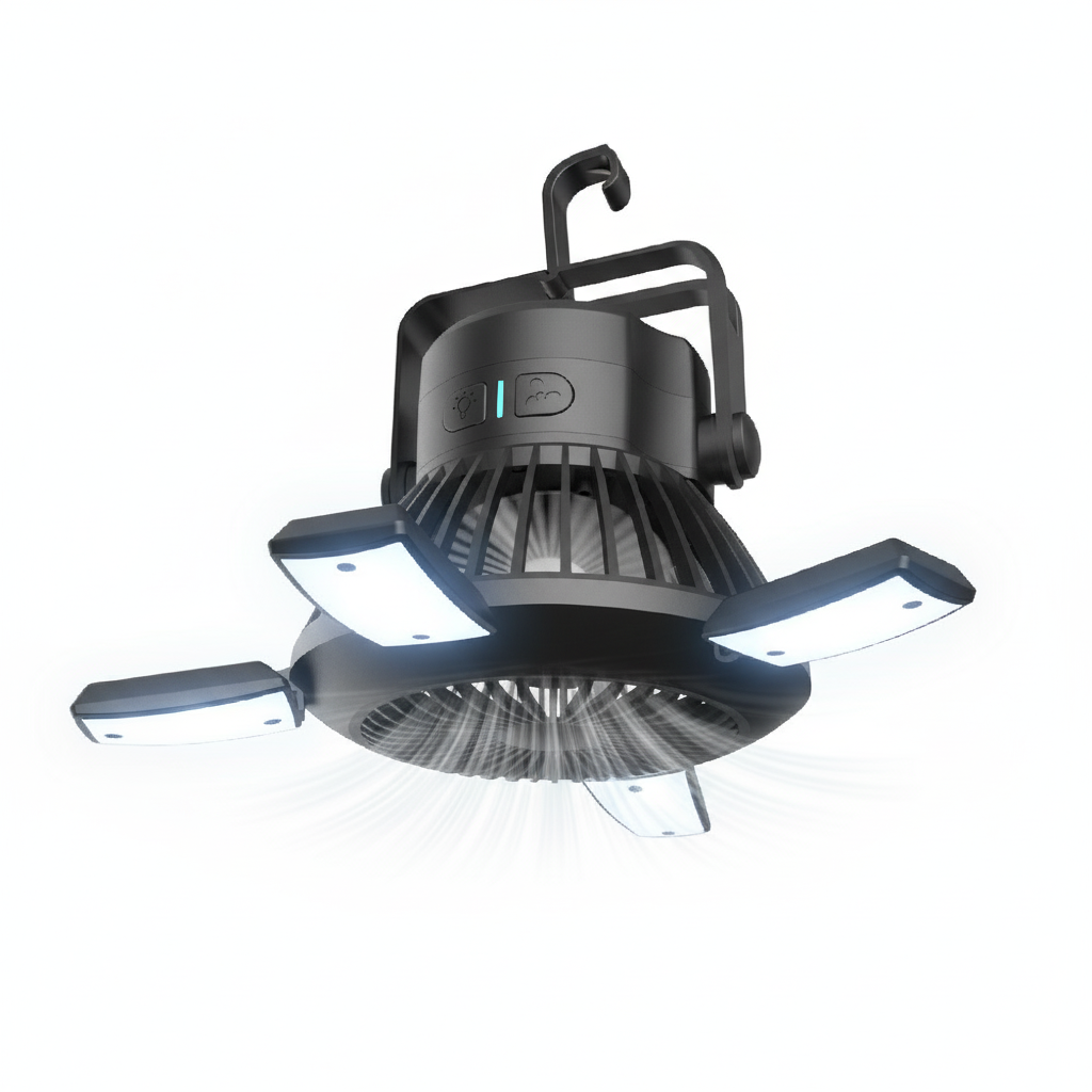 Solar Rechargeable Camping Fan